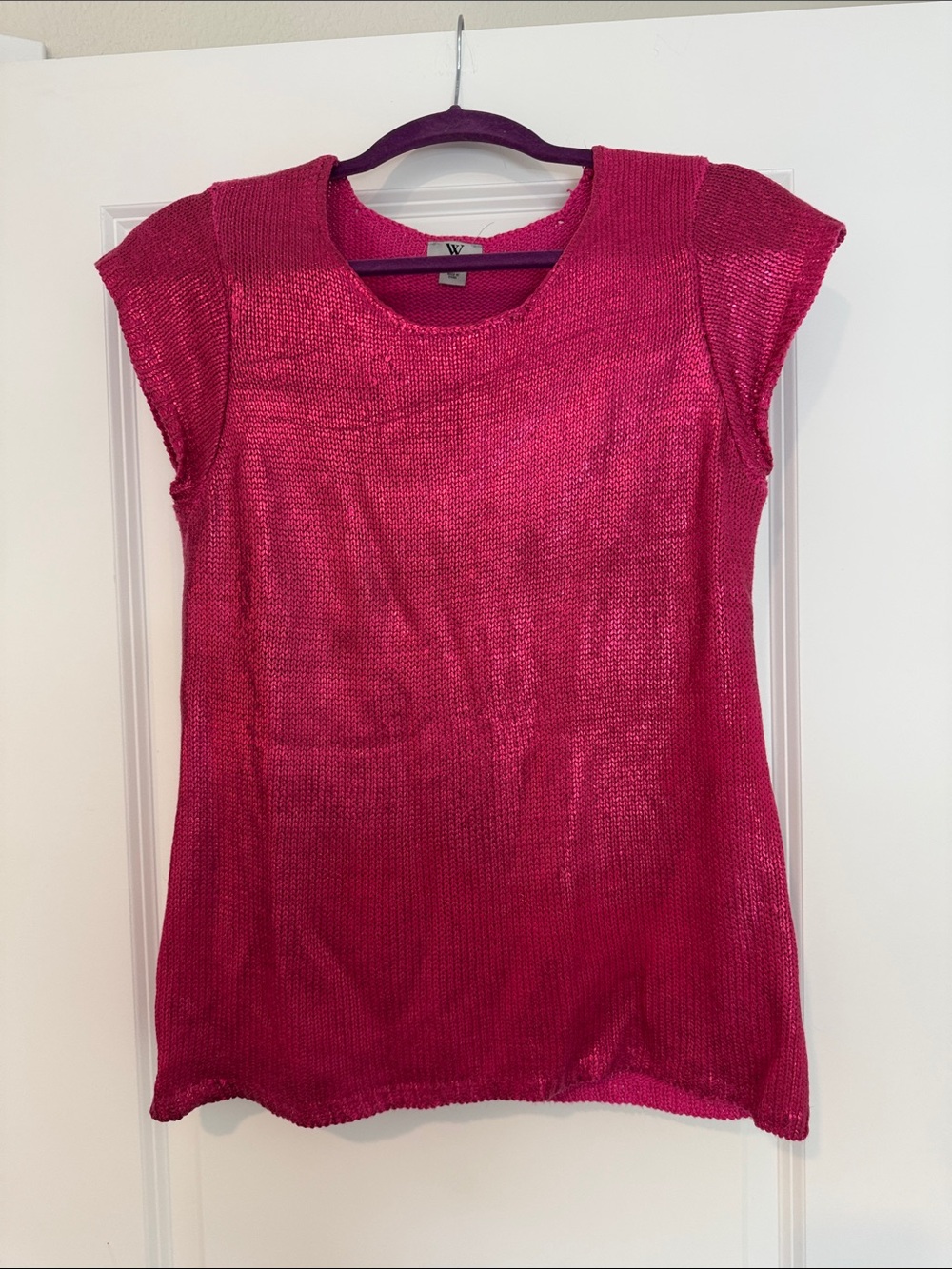 Worthington Bright Fuchsia Knit Tank Top